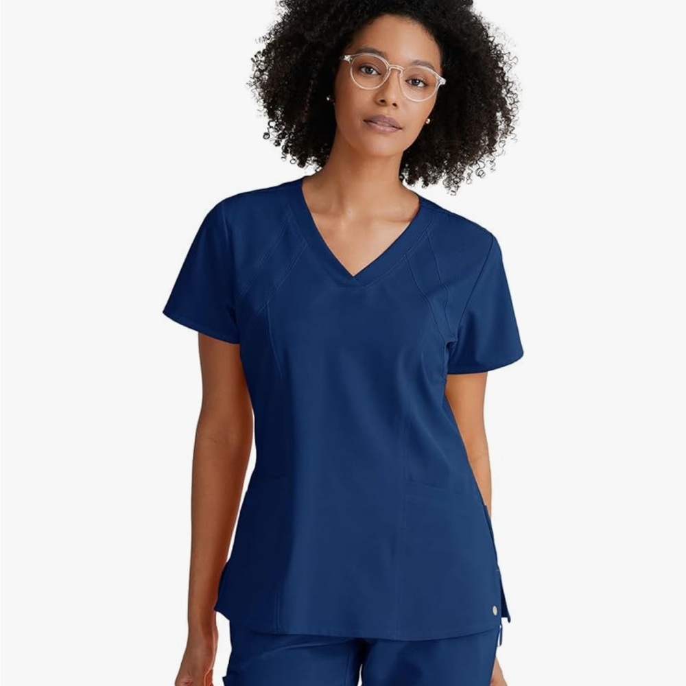 Barco Navy Blue Women's scrub SET